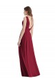 Tie Back Sleeveless V-Neck A-Line Lxue Chiffon Bridesmaid Dress Worcester