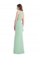 Open Back Sleeveless V-Neck Trumpet Chiffon Bridesmaid Dress / Evening Dress Worcester