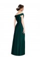 Ever Green Sleeveless Off the Shoulder A-Line Soft Chiffon Formal Dress / Bridesmaid Dress Worcester