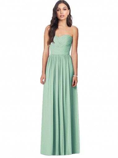 Mint Green Sleeveless Sweetheart Trumpet Soft Chiffon Bridesmaid Dress Worcester