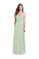 Sage Cold Shoulder Spaghetti Straps Trumpet Soft Chiffon Semi Formal Evening Dress / Bridesmaid Dress Worcester
