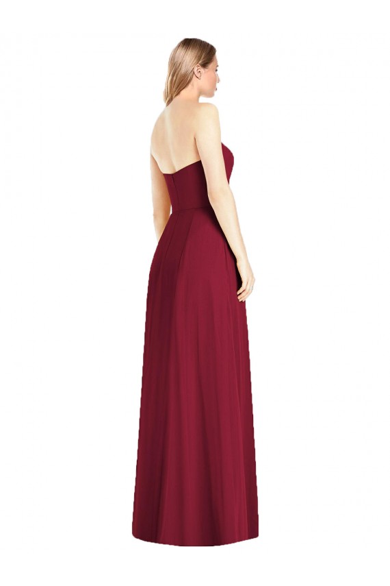 Sleeveless V-Neck Trumpet Soft Chiffon Semi Formal Evening Dress / Bridesmaid Dress Worcester