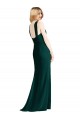 Ever Green Sleeveless Halter Neck Trumpet Soft Chiffon Bridesmaid Dress Worcester