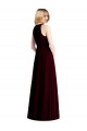 Sleeveless Halter Neck Trumpet Soft Chiffon Semi Formal Evening Dress / Bridesmaid Dress Worcester