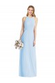 Sleeveless Halter Neck Trumpet Soft Chiffon Semi Formal Evening Dress / Bridesmaid Dress Worcester