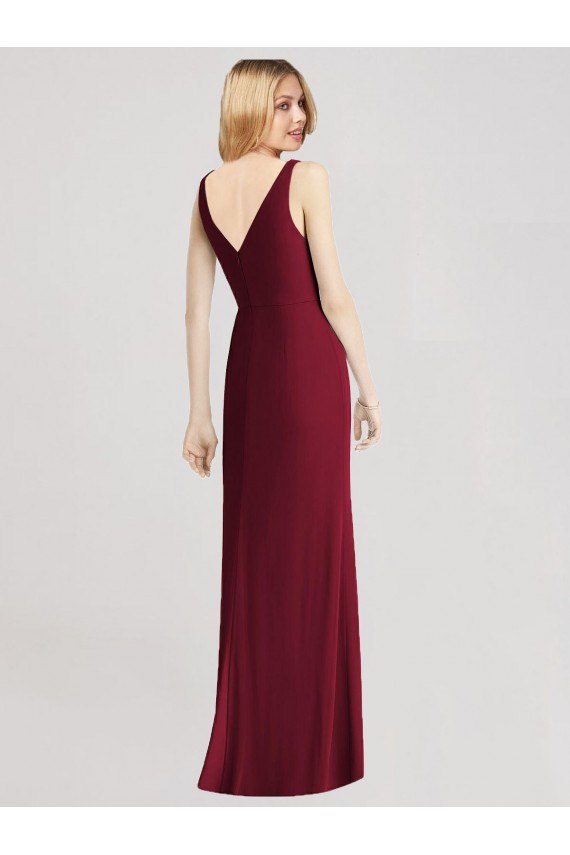 Sleeveless Sweetheart Mermaid Chiffon Bridesmaid Dress Worcester