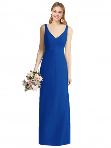 Sleeveless Sweetheart Mermaid Chiffon Bridesmaid Dress Worcester