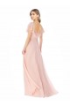 Cap Sleeves Square Neck A-Line Soft Chiffon Formal Dress / Bridesmaid Dress Worcester