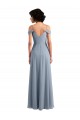 Sleeveless Off the Shoulder A-Line Chiffon Formal Dress / Bridesmaid Dress Worcester