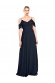 V-Back Sleeveless Off the Shoulder A-Line Lxue Chiffon Bridesmaid Dress Worcester