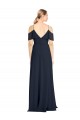 V-Back Sleeveless Off the Shoulder A-Line Lxue Chiffon Bridesmaid Dress Worcester