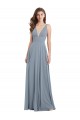 V-Back Sleeveless V-Neck A-Line Chiffon Bridesmaid Dress / Evening Gowns Worcester