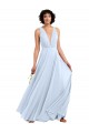 Sleeveless V-Neck A-Line Soft Chiffon Bridesmaid Dresses Worcester