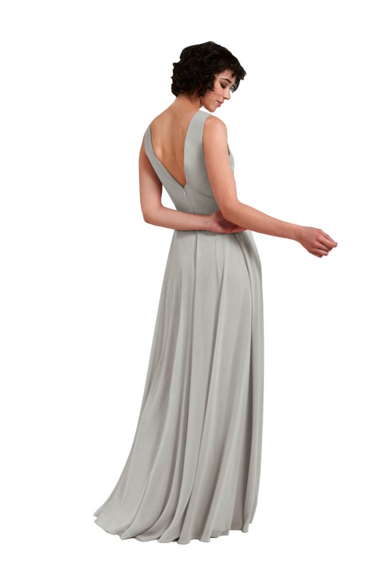 Sleeveless V-Neck A-Line Soft Chiffon Bridesmaid Dresses Worcester