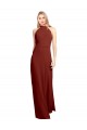 Open Back Sleeveless Halter Neck A-Line Soft Chiffon Prom Dress / Bridesmaid Dress Worcester