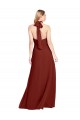 Open Back Sleeveless Halter Neck A-Line Soft Chiffon Prom Dress / Bridesmaid Dress Worcester
