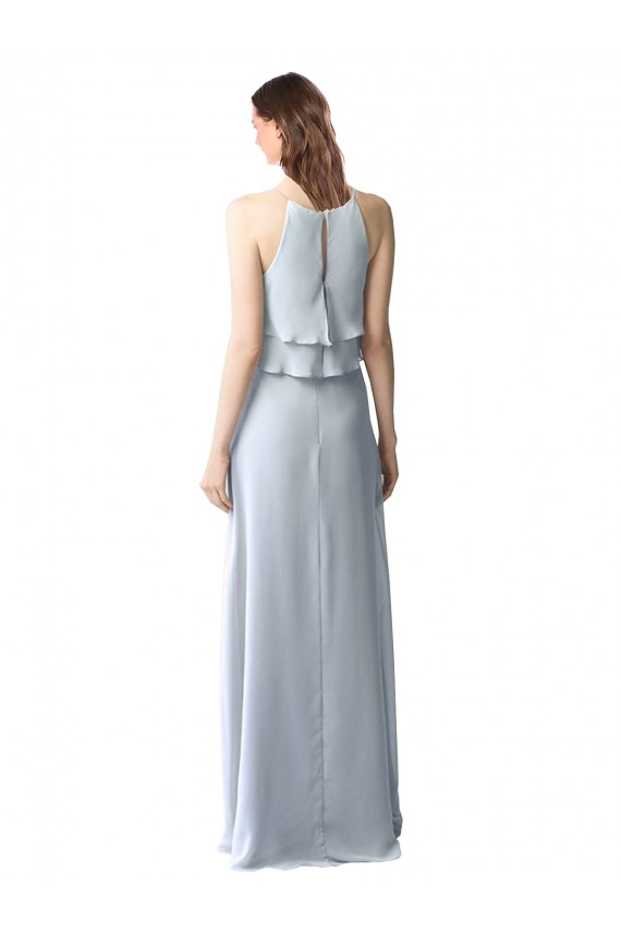 Sleeveless Halter Neck A-Line Soft Chiffon Bridesmaid Dresses Worcester