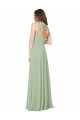Open Back Sleeveless Sweetheart A-Line Soft Chiffon Formal Dress / Bridesmaid Dress Worcester