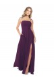 Keyhole Back Sleeveless Spaghetti Straps A-Line Soft Chiffon Bridesmaid Dress Worcester