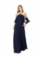 Flutter Sleeves Halter Neck A-Line Soft Chiffon Formal Dress / Bridesmaid Dress Worcester