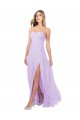 Lilac Sleeveless Sweetheart A-Line Chiffon Bridesmaid Dress Worcester