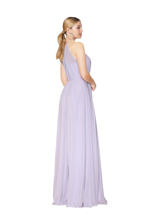 Sleeveless Halter Neck A-Line Soft Chiffon Formal Evening Gown / Prom Dress / Bridesmaid Dress Worcester