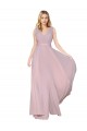 V-Back Primrose Sleeveless V-Neck A-Line Soft Chiffon Formal Evening Gown / Prom Dress / Bridesmaid Dress Worcester