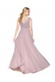V-Back Primrose Sleeveless V-Neck A-Line Soft Chiffon Formal Evening Gown / Prom Dress / Bridesmaid Dress Worcester