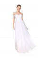 Sleeveless Off the Shoulder A-Line Soft Chiffon Formal Evening Gown / Prom Dress / Bridesmaid Dress Worcester