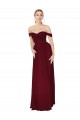 Sleeveless Off the Shoulder Mermaid Soft Chiffon Formal Dress / Bridesmaid Dress Worcester