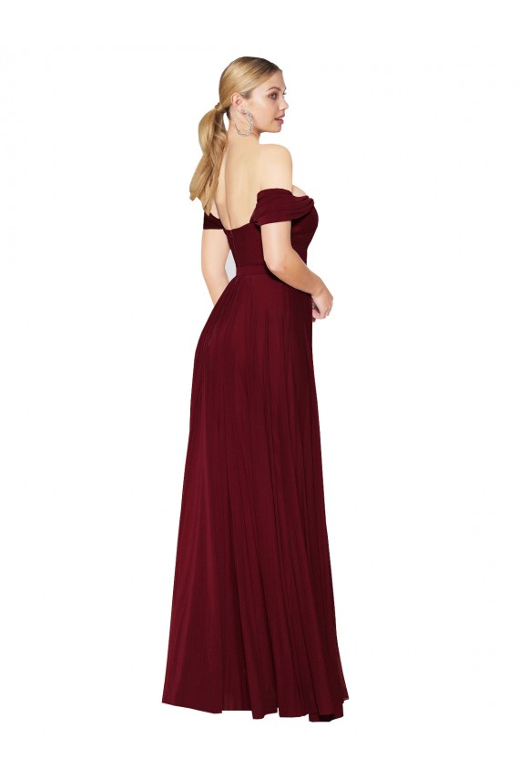 Sleeveless Off the Shoulder Mermaid Soft Chiffon Formal Dress / Bridesmaid Dress Worcester