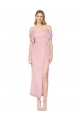 Cold Shoulder Off the Shoulder Mermaid Soft Chiffon Formal Evening Gown / Prom Dress / Bridesmaid Dress Worcester