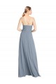 Open Back Sleeveless Off the Shoulder A-Line Soft Chiffon Bridesmaid Gowns Worcester
