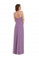 Low Back Sleeveless Spaghetti Straps A-Line Soft Chiffon Bridesmaid Dress / Formal Dress Worcester