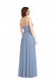 Sleeveless Strapless A-Line Soft Chiffon Semi Formal Evening Dress / Bridesmaid Dress Worcester