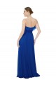 Royal Blue Sleeveless Sweetheart A-Line Soft Chiffon Bridesmaid Dress Worcester