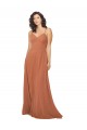 Keyhole Back Rosewood Sleeveless V-Neck A-Line Soft Chiffon Bridesmaid Dress Worcester