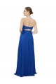 Keyhole Back Sleeveless Sweetheart A-Line Chiffon Bridesmaid Dress / Evening Dress Worcester