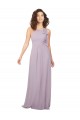 Keyhole Back Pink Glow Sleeveless Halter Neck A-Line Chiffon Bridesmaid Dress / Evening Dress Worcester