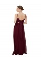 Keyhole Back Sleeveless Scoop Neck A-Line Soft Chiffon Bridesmaid Dress Worcester