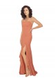 V-Back Sleeveless Square Neck A-Line Soft Chiffon Bridesmaid Dress Worcester