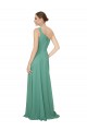 Icelandic Silver Sleeveless One Shoulder A-Line Soft Chiffon Bridesmaid Dress Worcester