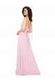 V-Back Barely Pink Sleeveless V-Neck A-Line Soft Chiffon Bridesmaid Dress Worcester
