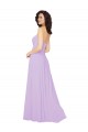 Low Back Lilac Sleeveless Sweetheart A-Line Chiffon Bridesmaid Dress / Evening Dress Worcester