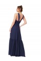 V-Back Sleeveless V-Neck A-Line Chiffon Evening Gowns / Bridesmaid Dress Worcester