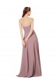 Low Back Sleeveless Strapless A-Line Soft Chiffon Formal Dress / Bridesmaid Dress Worcester