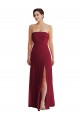 Low Back Sleeveless Strapless A-Line Soft Chiffon Formal Evening Gown / Bridesmaid Dress Worcester