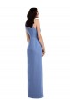 Keyhole Back Sleeveless Jewel Neck A-Line Soft Chiffon Bridesmaid Dress Worcester