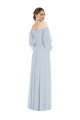 Puff Sleeves Off the Shoulder A-Line Soft Chiffon Formal Evening Gown / Bridesmaid Dress Worcester