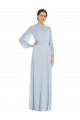 Keyhole Back Puff Sleeves Strapless A-Line Soft Chiffon Formal Evening Gown / Bridesmaid Dress Worcester